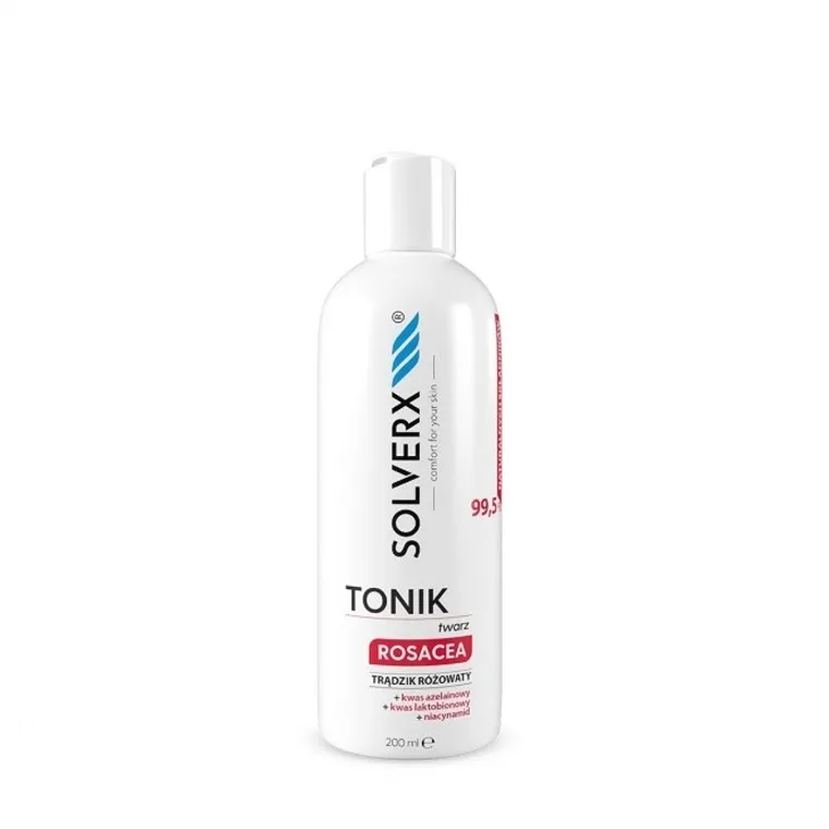 Solverx, Rosacea, tonik do twarzy na trądzik różowaty, 200 ml