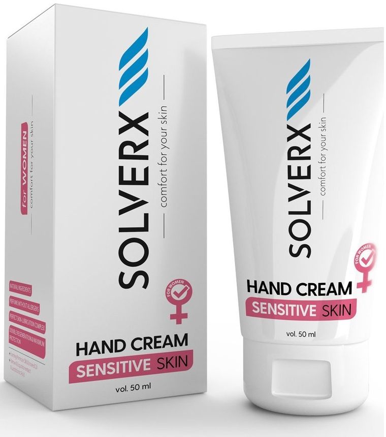 Solverx, Sensitive Skin, Hand Cream for Women, krem do rąk, 50 ml