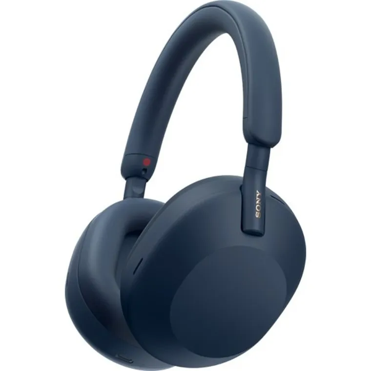 Sony, bezprzewodowe słuchawki nauszne, Wh-1000xm5, niebieskie