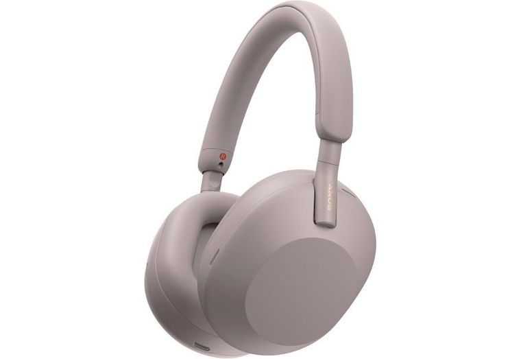 Sony, słuchawki nauszne, WH-1000XM5, różowe