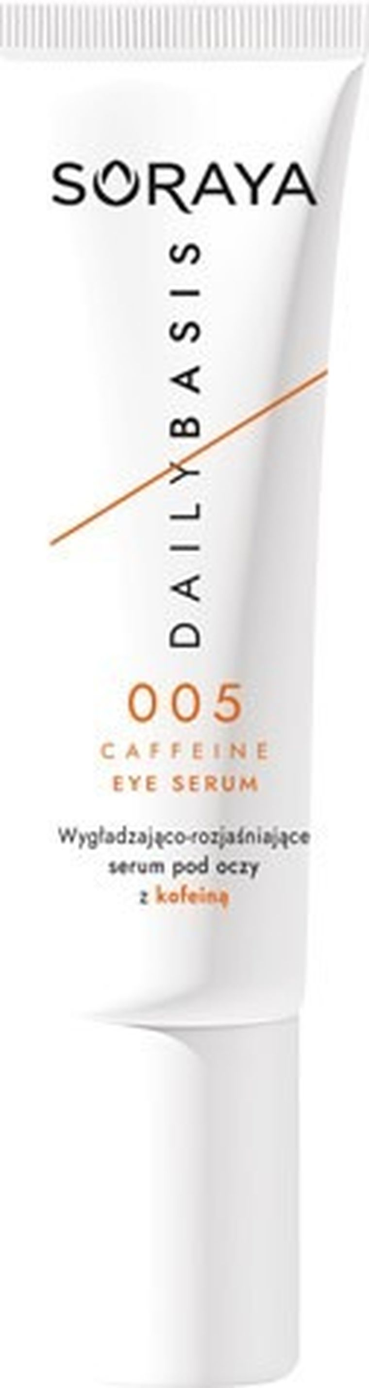 Soraya, Daily Basis, wygładzająco-rozjaśniające serum pod oczy z kofeiną, 15 ml