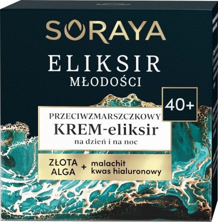 Soraya, Eliksir Młodości, 40+ przeciwzmarszczkowy krem-eliksir na dzień i noc, 50 ml