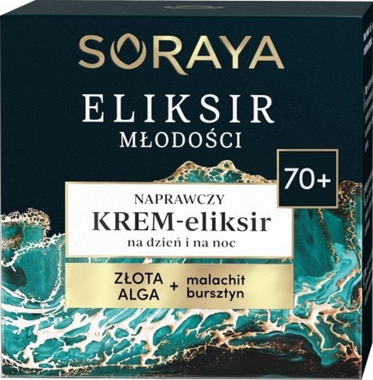Soraya, Eliksir Młodości, 70+, naprawczy krem-eliksir na dzień i noc, 50 ml