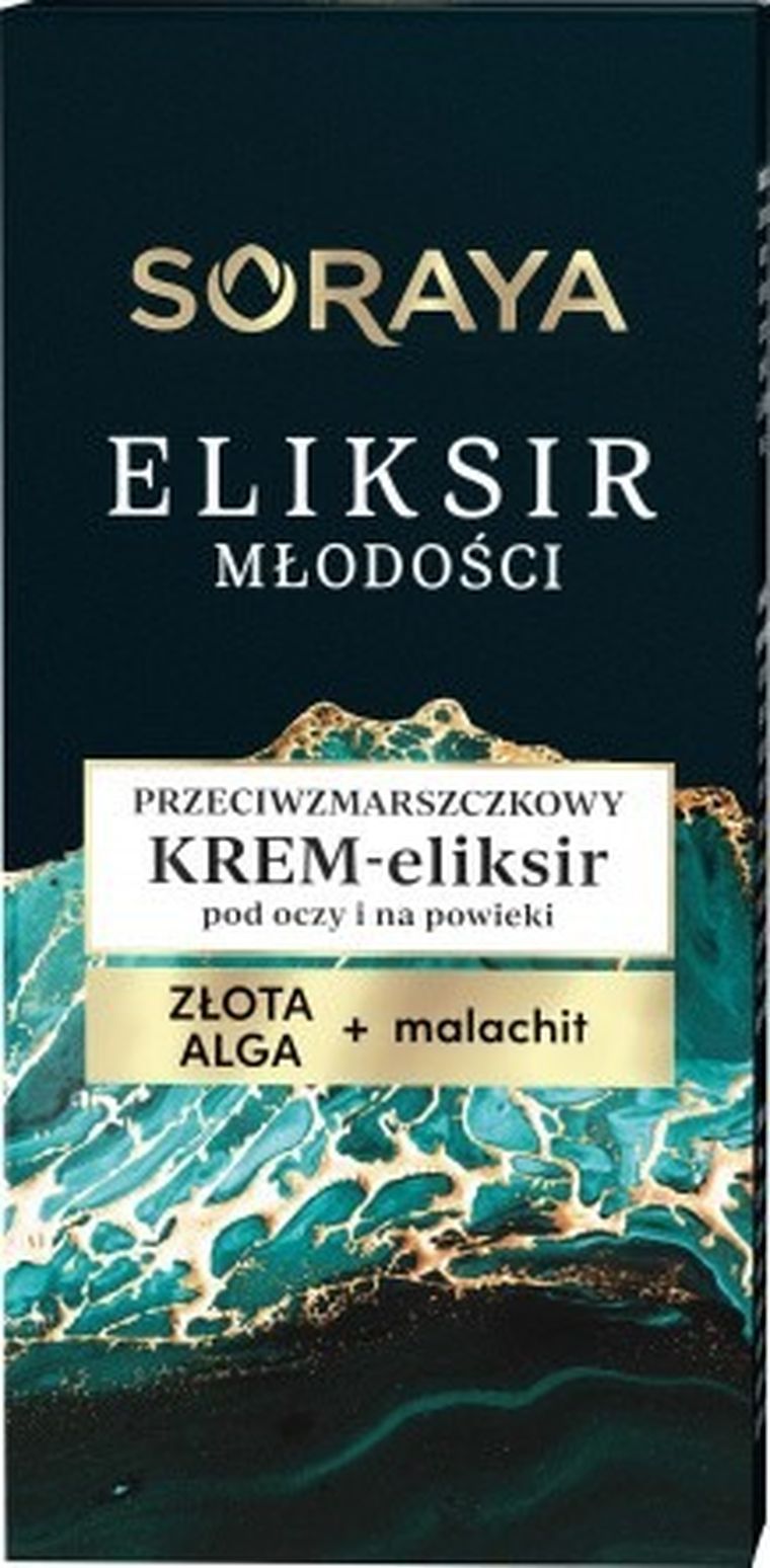 Soraya, eliksir młodości, przeciwzmarszczkowy krem-eliksir pod oczy i na powieki, 15 ml