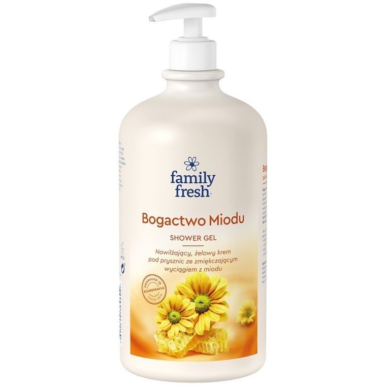 Soraya, Family Fresh, Bogactwo miodu, żel pod prysznic z pompką, 1000 ml