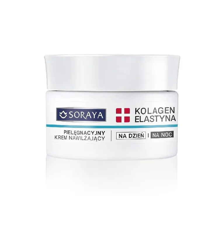 Soraya, Kolagen & Elastyna, pielęgnacyjny krem nawilżający na dzień i noc, 50 ml