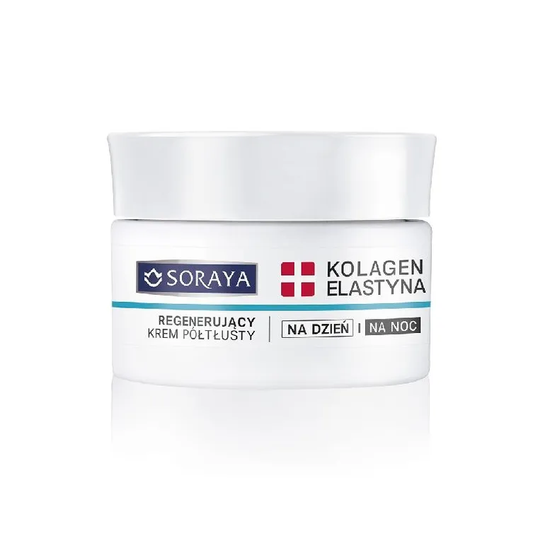 Soraya, Kolagen & Elastyna, regenerujący krem półtłusty na dzień i noc, 50 ml