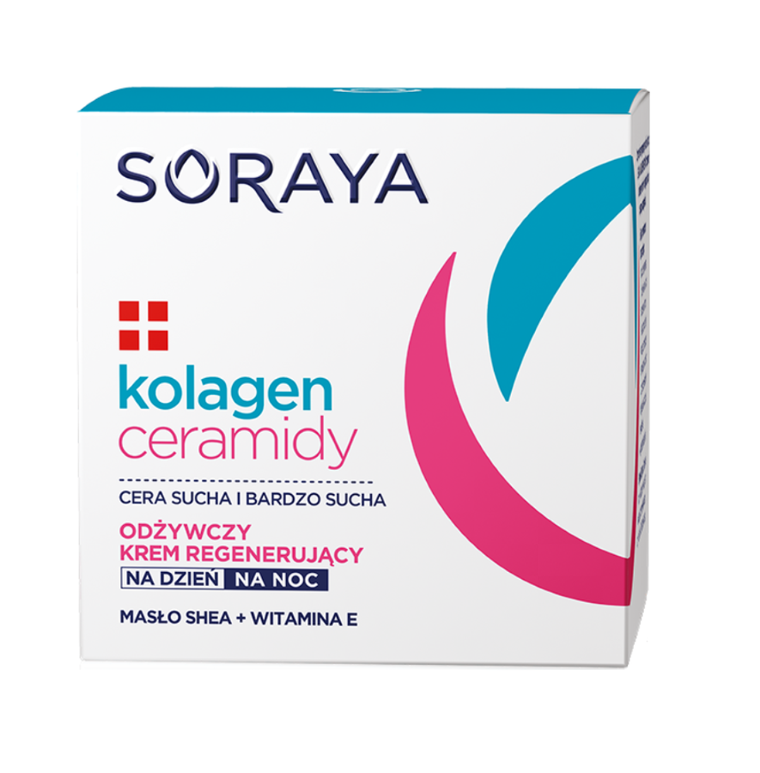 Soraya, Kolagen i Ceramidy, odżywczy krem regenerujący na dzień i noc, 50 ml