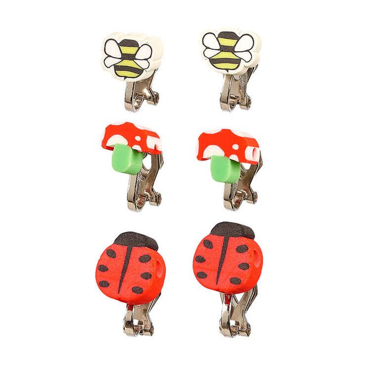 Souza! Hasse, klipsy do uszu, biedronki, 3 pary