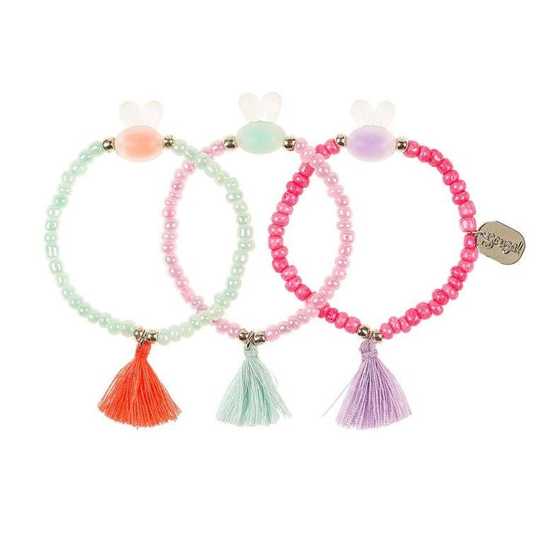 Souza! Izabel, bransoletki z chwostem, jasnozielona-jasnoróżowa-różowa