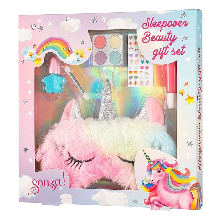 Souza! Jednorożec, kosmetyki do makijażu dla dzieci, zestaw z maską do spania