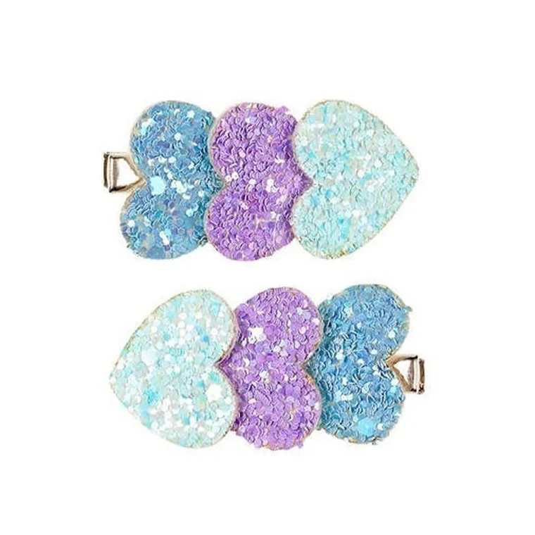 Souza! Lola, spinki do włosów, serduszka, niebiesko-fioletowe, 2 szt.