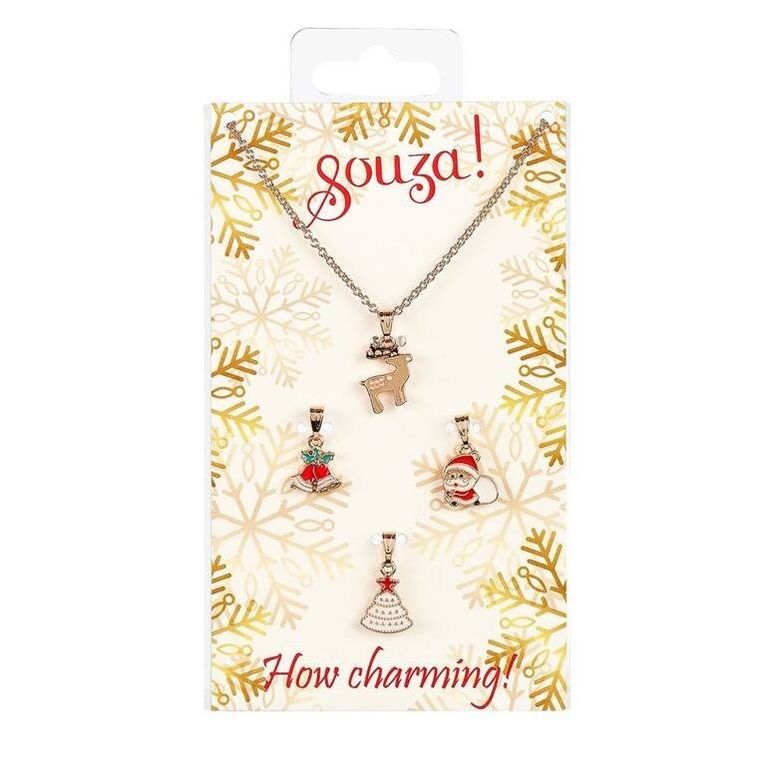 Souza! naszyjnik ze świątecznymi wisiorkami, 4 szt.