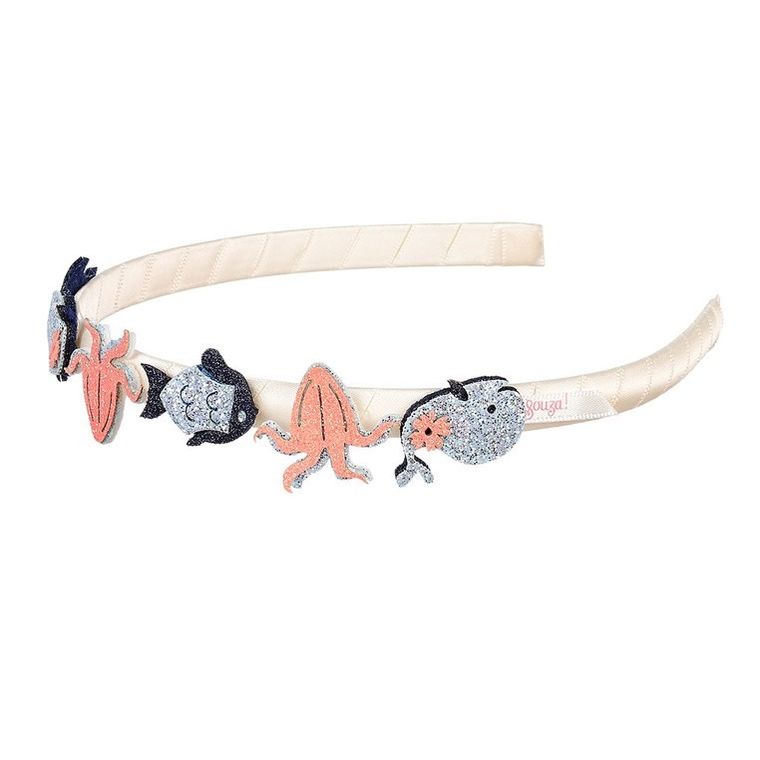 Souza! Pemme, opaska z brokatowymi zwierzątkami morskimi