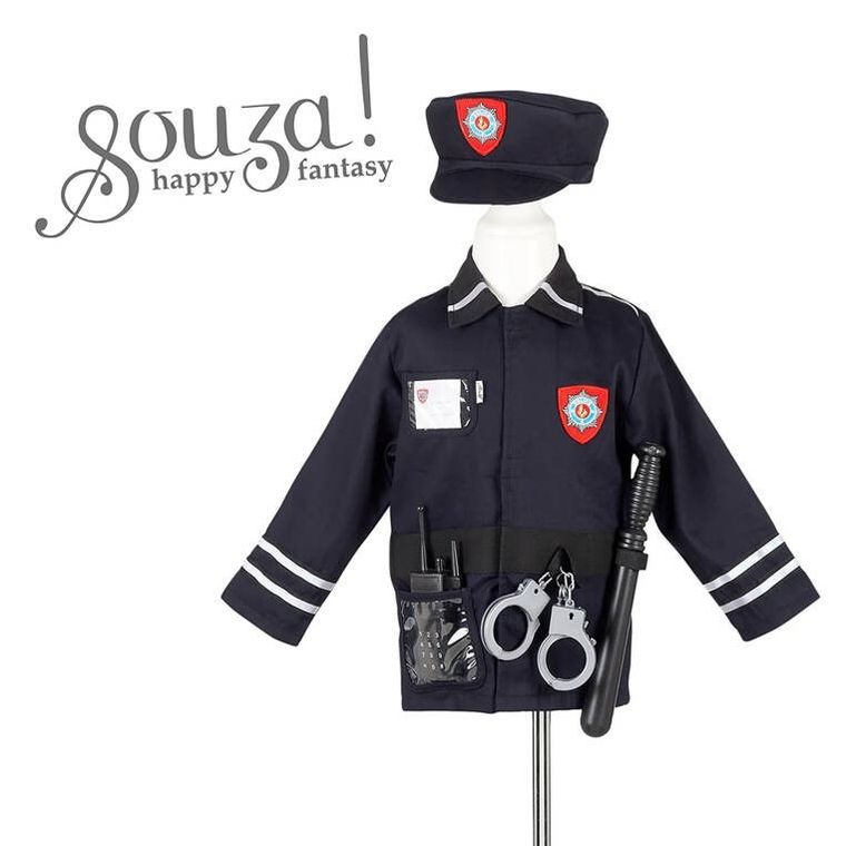 Souza! Policjant, kostium z czapką i akcesoriami, 4-7 lat