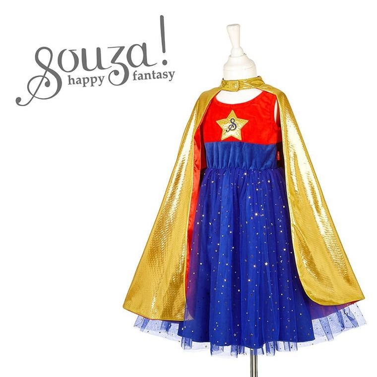 Souza! Superbohaterka, sukienka z peleryną, 5-7 lata