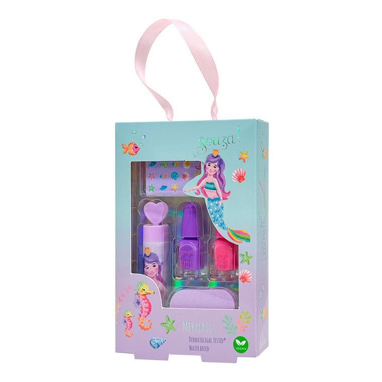 Souza! Syrenka, kosmetyki do makijażu i stylizacji paznokci dla dzieci, 5 elementów