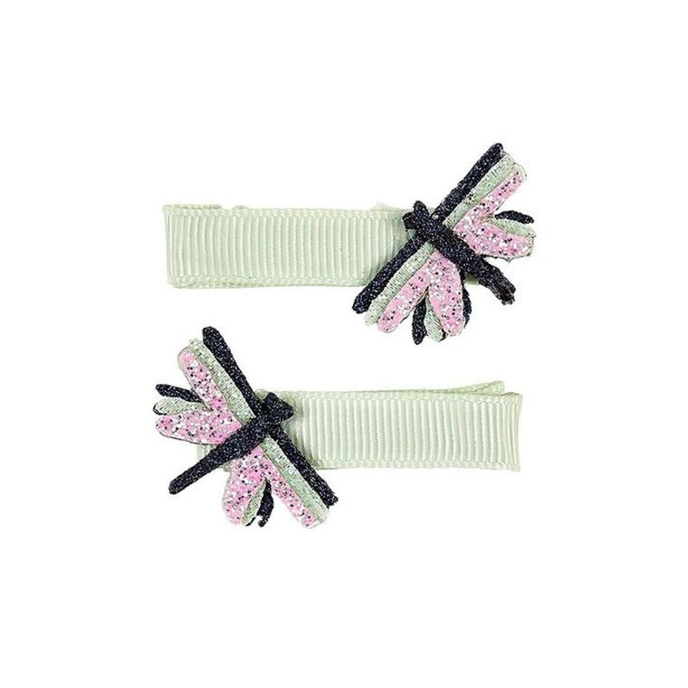 Souza! Yoia, spinki do włosów, brokatowe ważki, zielone, 3 szt.