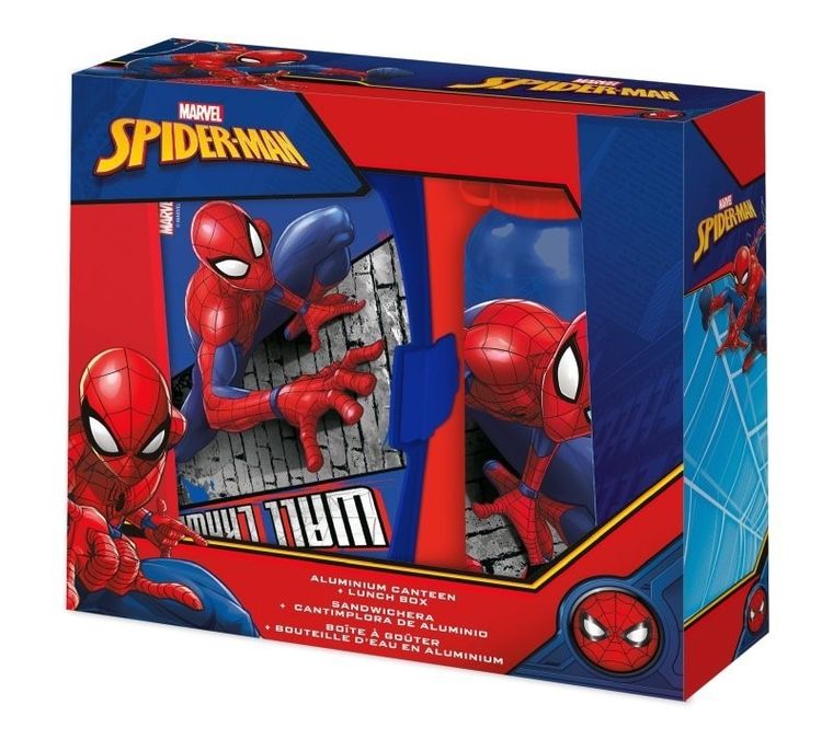 Spider-Man, bidon aluminiowy + lunchbox