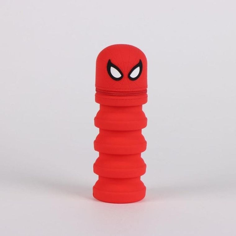 Spider-Man, gumowy piórnik tuba, składany