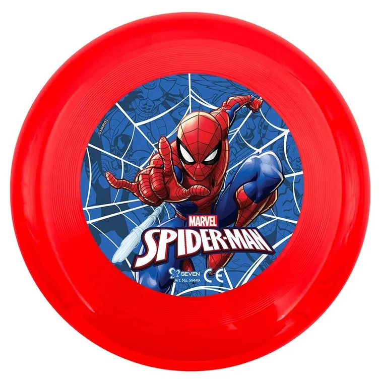 Spider-Man, latający dysk frisbee, czerwony