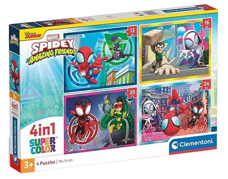 Spidey i super-kumple, puzzle 4w1, 72 elementy