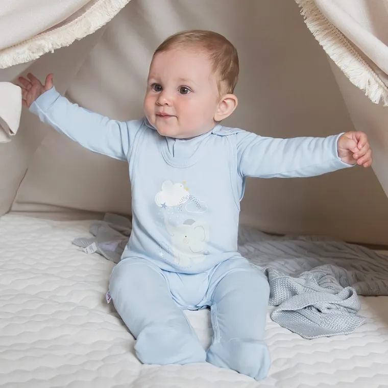 Śpiochy chłopięce, niebieskie, Eevi