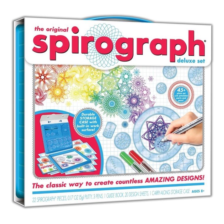 Spirograph, zestaw artystyczny, Deluxe