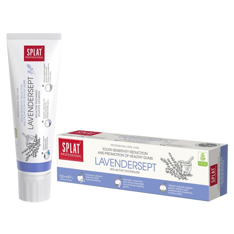 Splat, Professional Lavedersept, Bioaktywna pasta do zębów specjalnie opracowana do mocnej ochrony przed bakteriami i skutecznej profilaktyki przyzębia, 100 ml