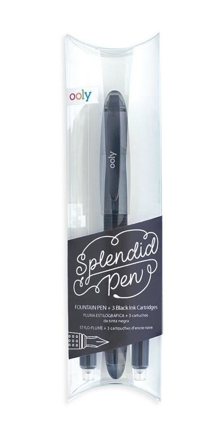 Splendid, pióro wieczne, czarne + 3 naboje