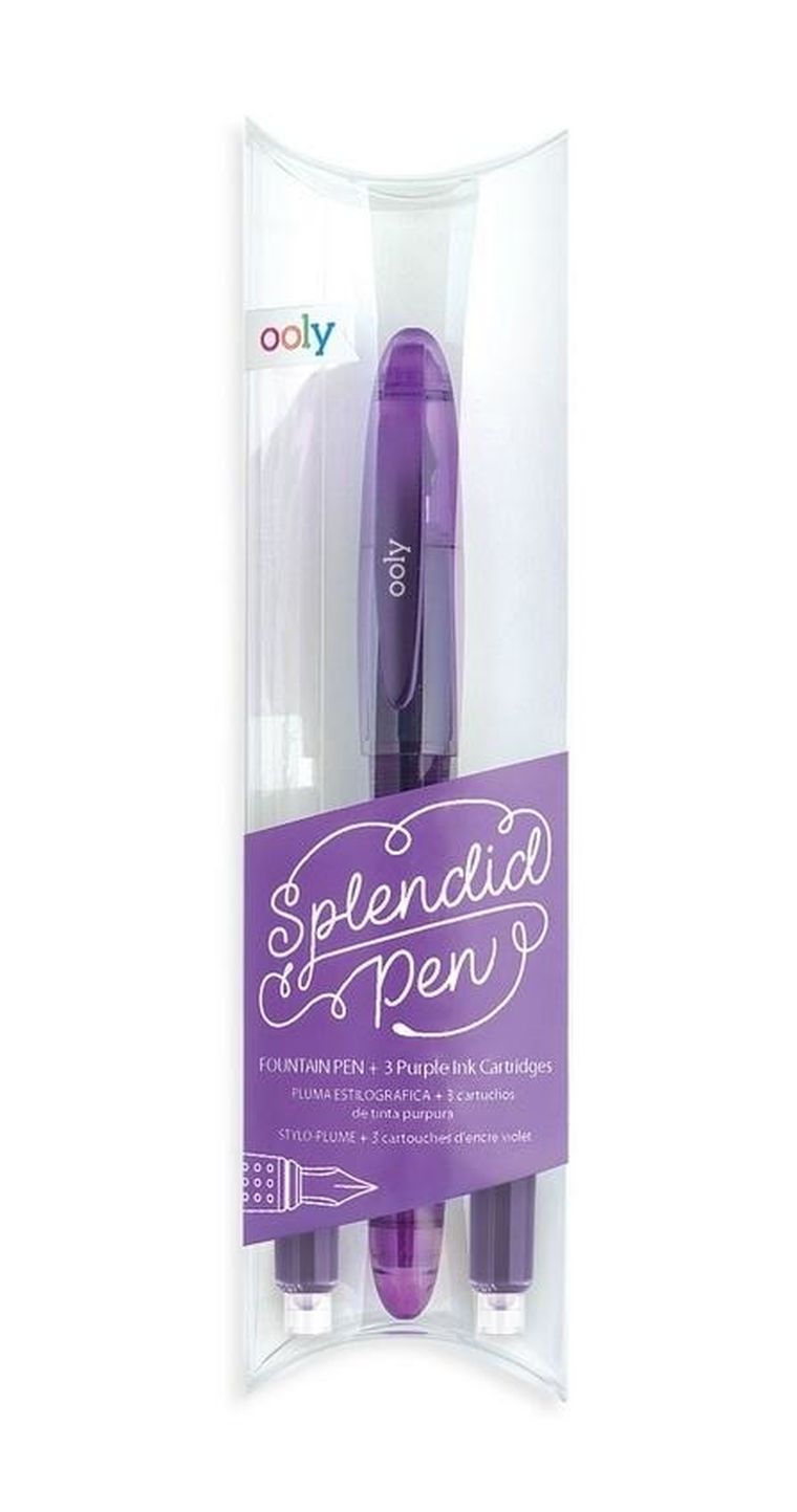 Splendid, pióro wieczne, fioletowe + 3 naboje