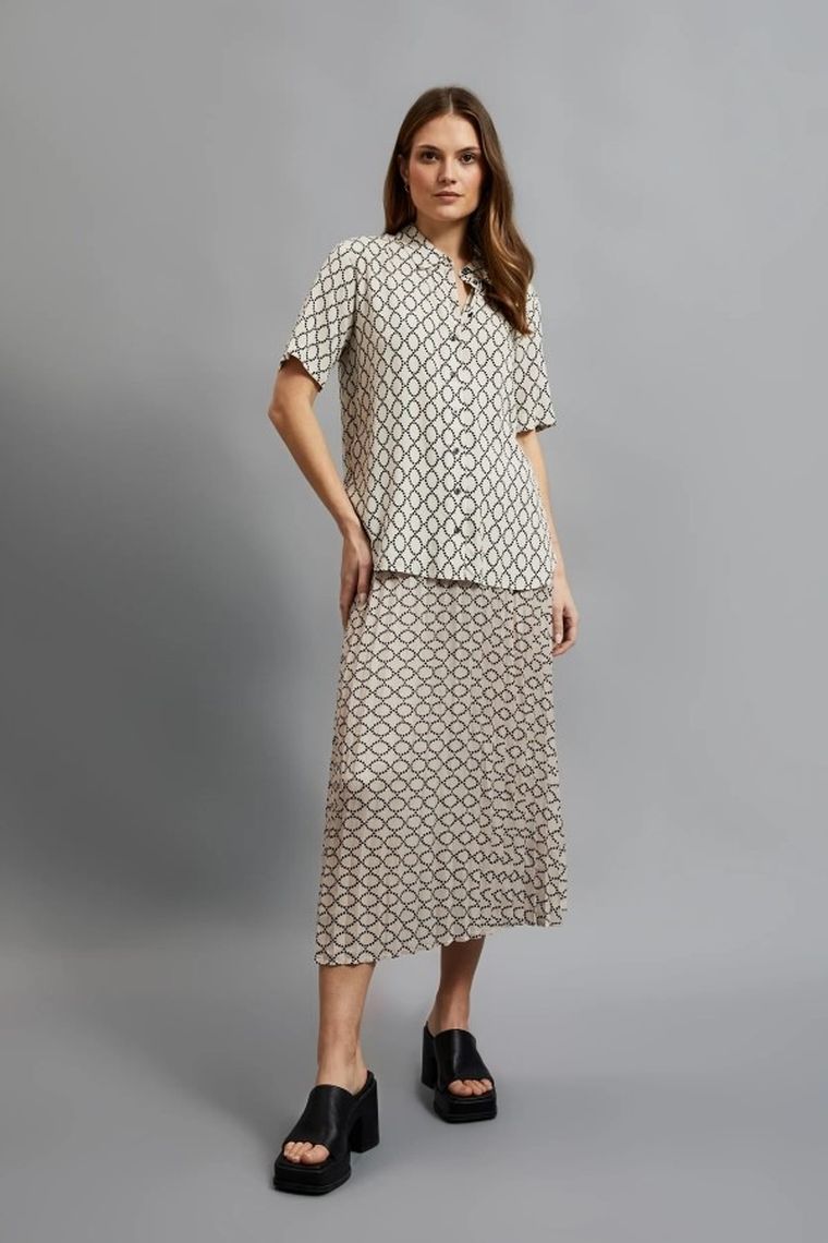 Spódnica damska, beżowa, Moodo