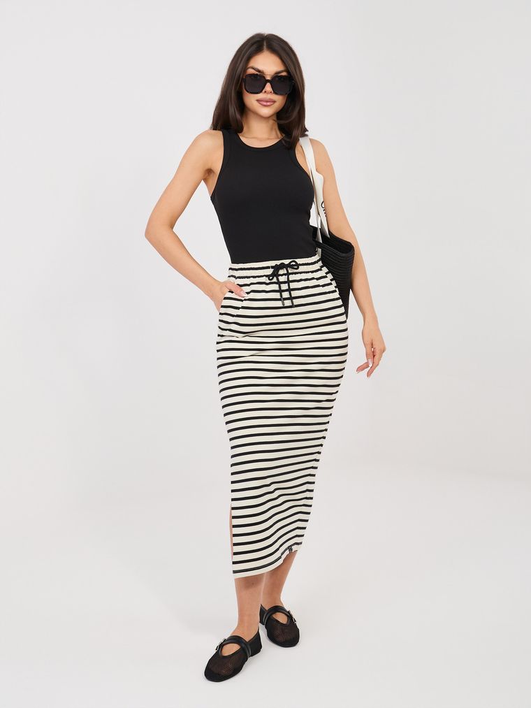 Spódnica damska, beżowa, Sublevel