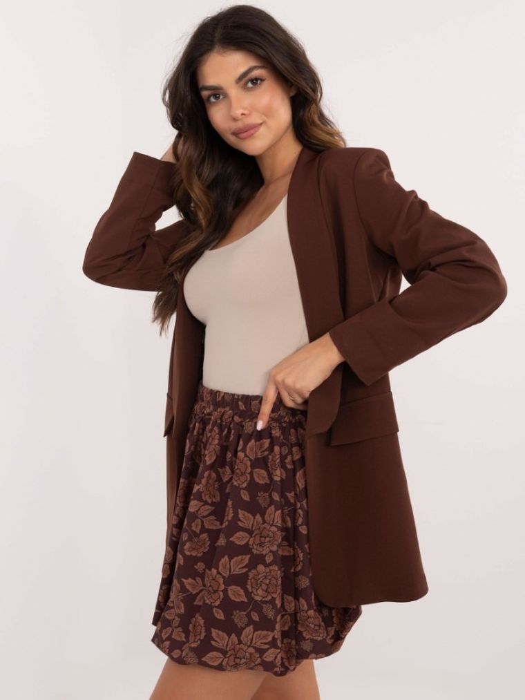 Spódnica damska, brązowa, Italy Moda