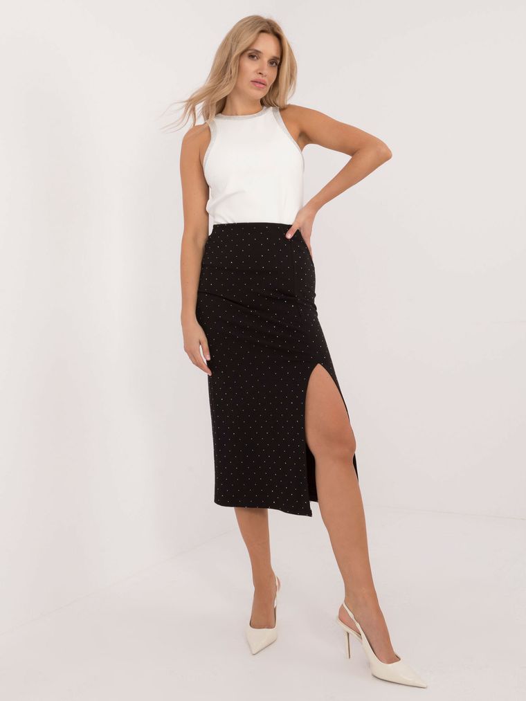 Spódnica damska, czarna, Italy Moda