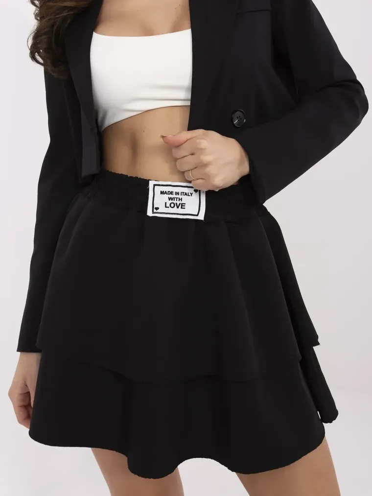 Spódnica damska, czarna, Italy Moda