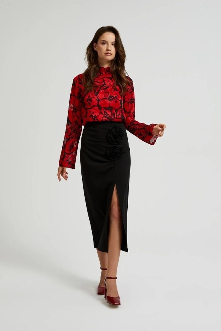 Spódnica damska, czarna, Moodo