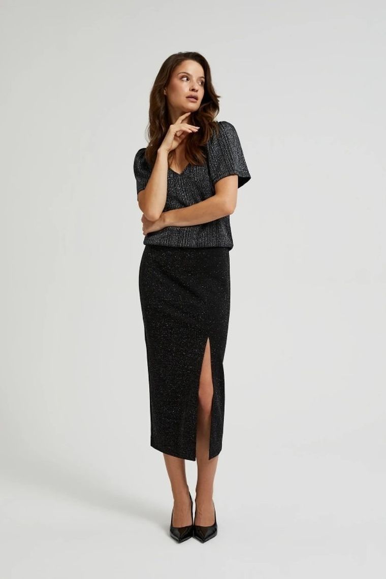 Spódnica damska, czarna, Moodo