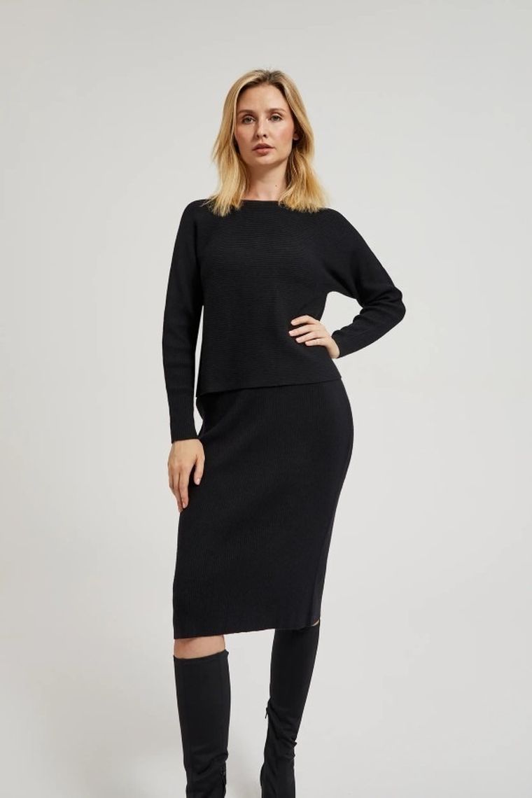 Spódnica damska, czarna, Moodo