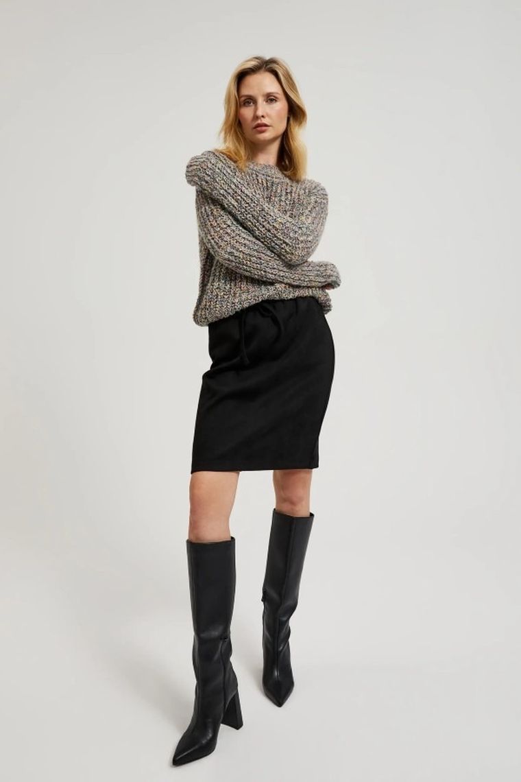 Spódnica damska, czarna, Moodo