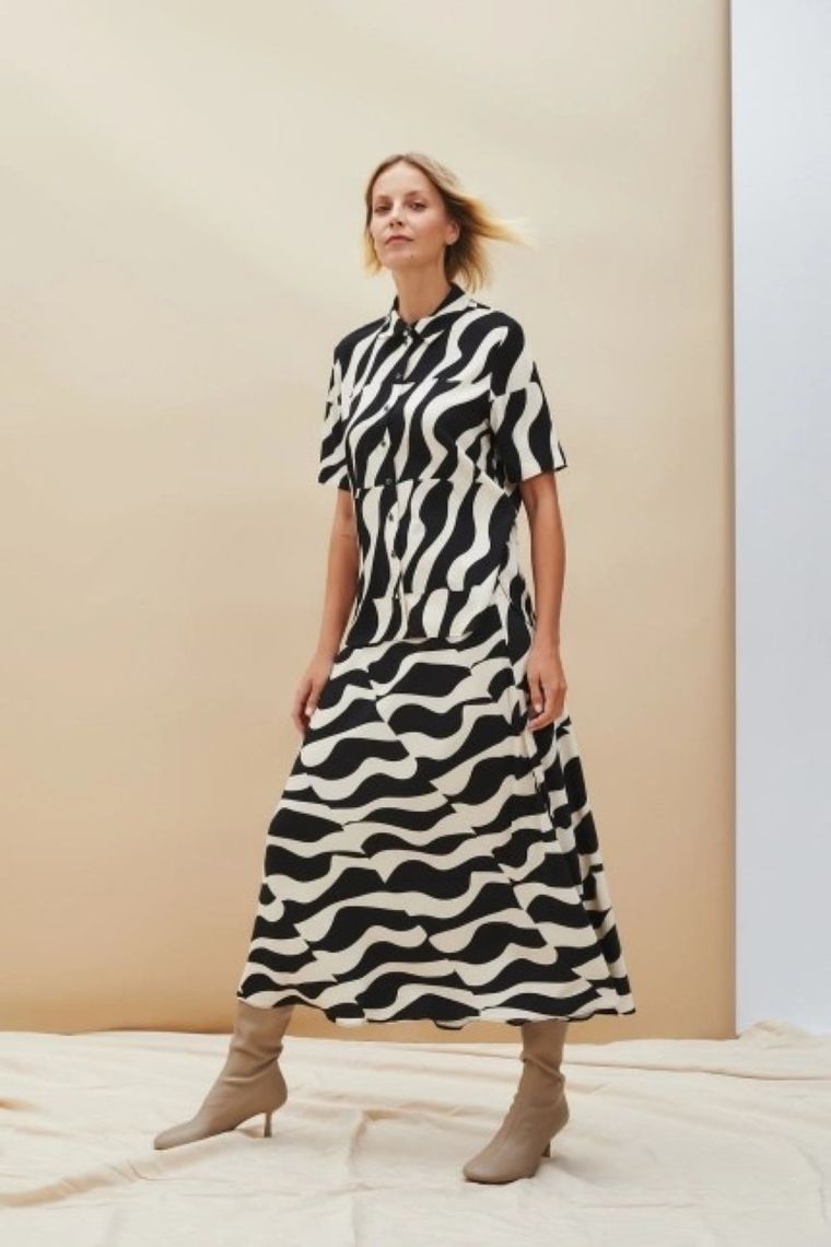 Spódnica damska, czarna, Moodo