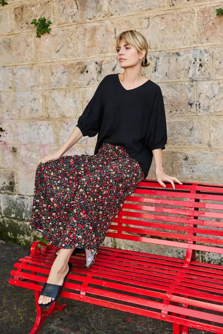 Spódnica damska, czarna, Moodo