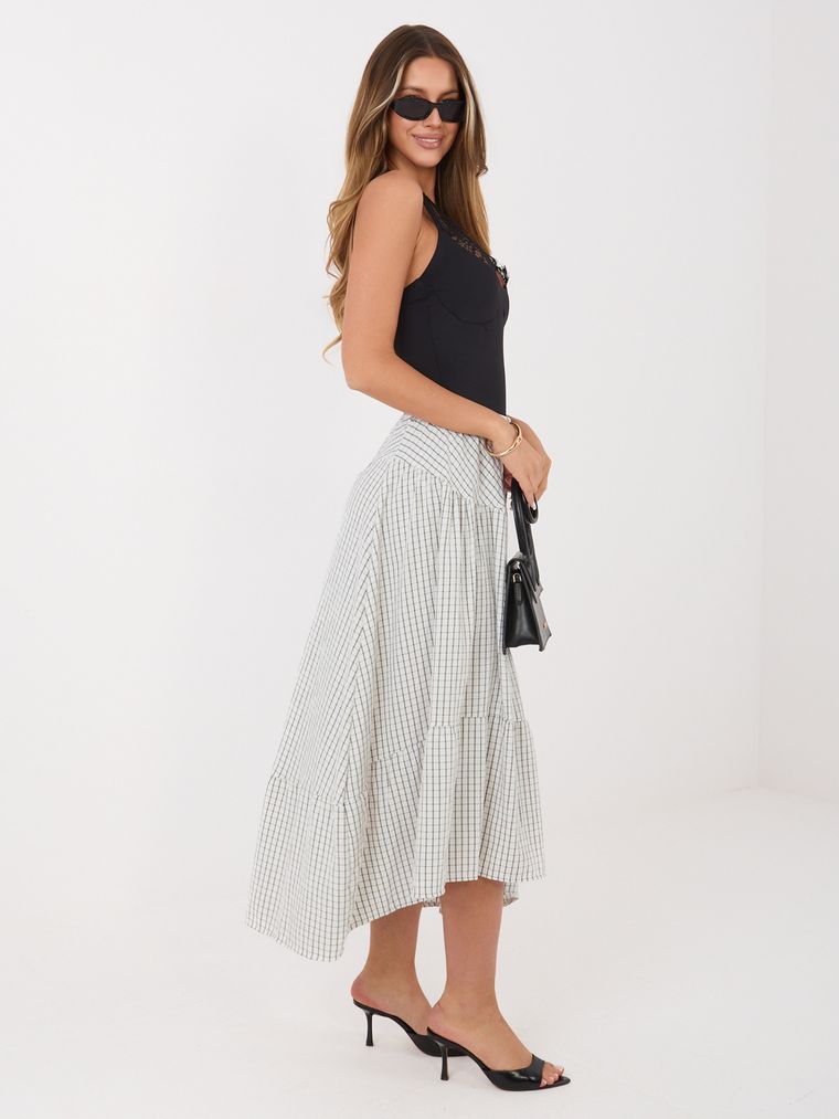 Spódnica damska, ecru, Italy Moda