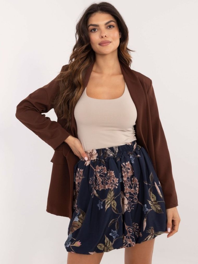 Spódnica damska, granatowa, Italy Moda