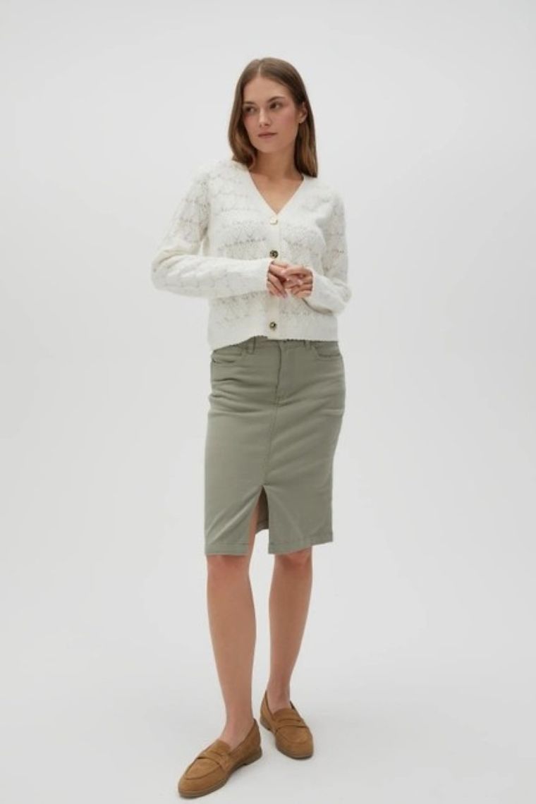 Spódnica damska, khaki, Moodo