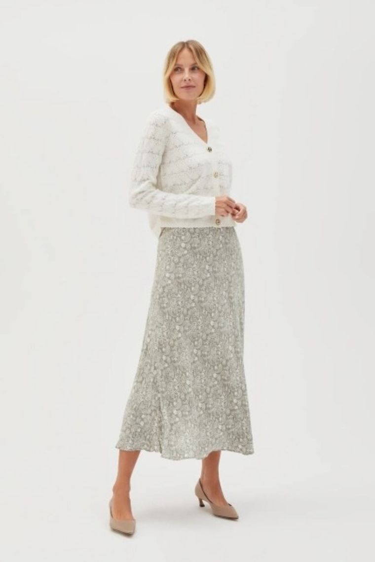 Spódnica damska, khaki, Moodo