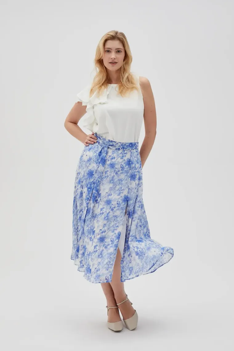 Spódnica damska, niebieska, Moodo