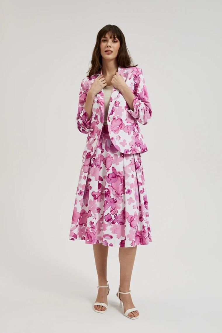 Spódnica damska, różowa, Moodo