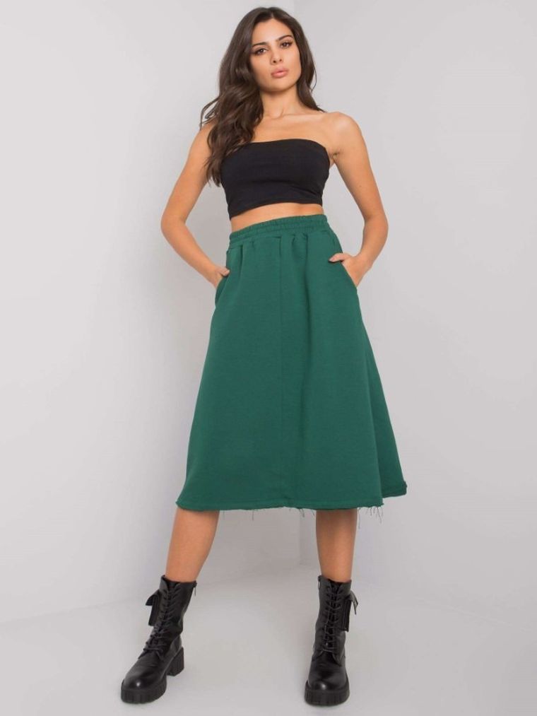Spódnica damska, zielona, Basic Feel Good