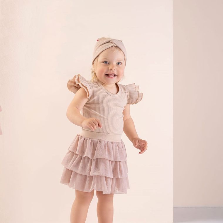 Spódnica dziewczęca, beżowa, Nicol